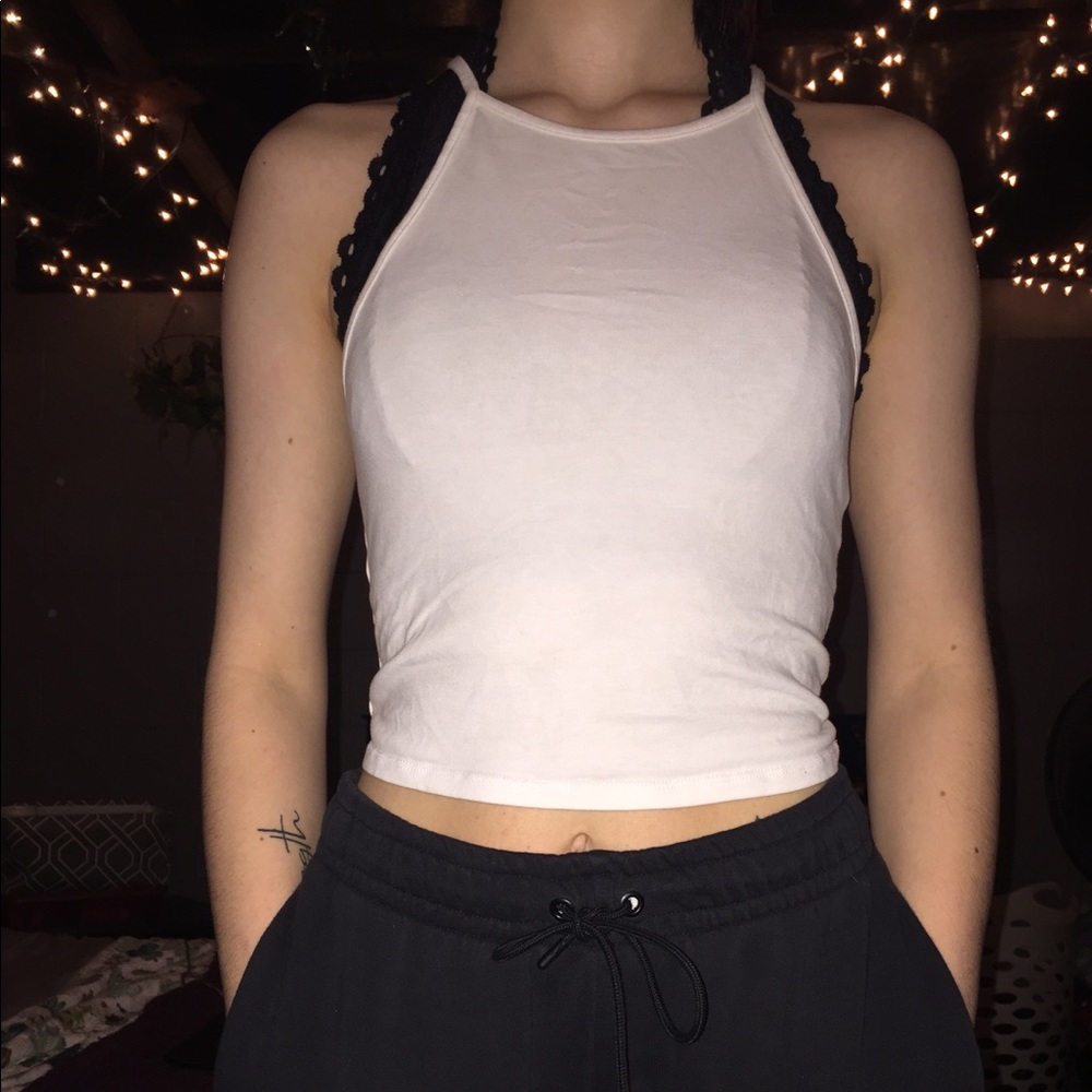White Express Tank/Crop top